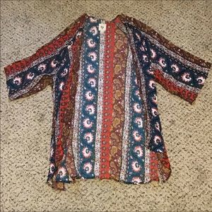 NWOT Women’s Juniors Billabong Shawl Cardigan M/L